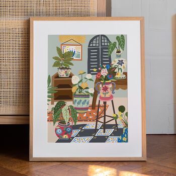 House Plants Art Print A1, A2, A3, A4, A5, A6, 3 of 3