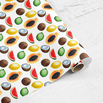 Fruits Wrapping Paper Roll Or Folded, 3 of 3