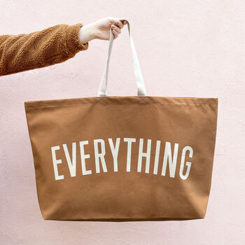 'Everything' Tan Really Big Bag, 4 of 9