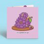 Grapes Card | Cute Greeting Cards, thumbnail 1 of 4