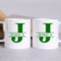 Personalised Initial And Name Mug – 10oz Glossy White, thumbnail 5 of 8