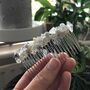 Semi Precious Crystal Cluster Bridesmaid Haircomb, thumbnail 9 of 12