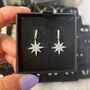Sterling Silver Dangly North Star Earrings, thumbnail 7 of 12