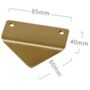 Brass Triangle Cabinet Handle, thumbnail 2 of 4