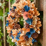 Personalised Warm Floral Autumn Wreath, thumbnail 3 of 4