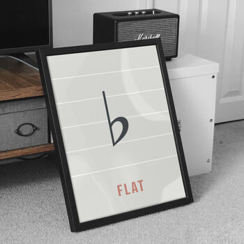 Flat Note Print | Music Theory Poster, 3 of 10