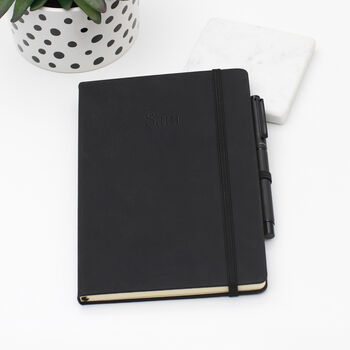 Personalised Embossed Vegan Leather Notebook, 2 of 7