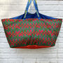 Vintage Ikea Bag Pink/Green 70s Fabric, thumbnail 5 of 8