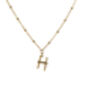 Silver Or Gold Plated Vermeil Letter Necklace, thumbnail 3 of 5