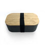 Personalised Contemporary Black Bamboo Lunch Box, thumbnail 6 of 6