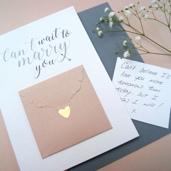 Can't Wait To Marry You Wedding Day Card, 3 of 6