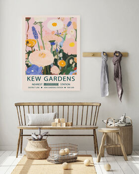 Kew Gardens Pink Floral Art Print, 3 of 4