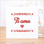 'Ti Amo' I Love You Card, thumbnail 2 of 6