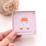 'Home Is' Sterling Silver Puppy Dog Ear Studs, thumbnail 1 of 6