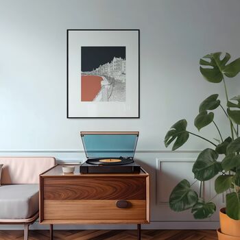 Leith Shore Block Colour Edinburgh Art Print A4, 2 of 5