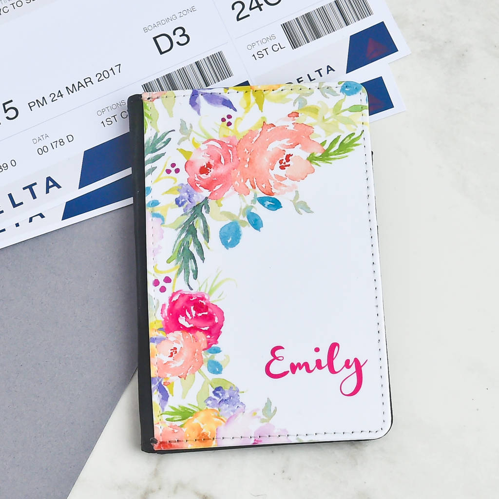 Personalised Floral Luggage Tag By Koko Blossom