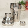 Floral Initial Five Piece Cocktail Shaker Gift Set, thumbnail 2 of 4