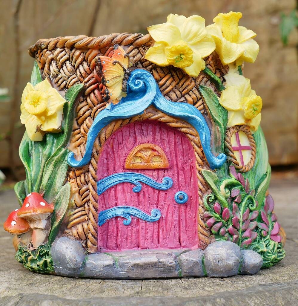 Floral Fairy House Planter, 1 of 3