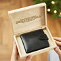 Personalised Leather Wallet In Personalised Wooden Box, thumbnail 5 of 10