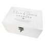 Personalised Luxury White Wedding Keepsake Memory Box, thumbnail 5 of 8