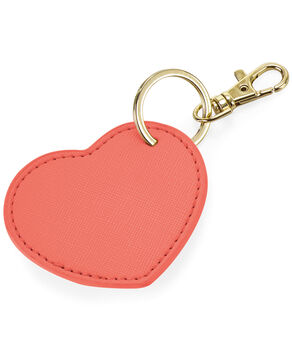 Personalised Leather Effect Heart Keyring, 5 of 6
