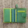 Personalised Lime And Green Small Leather Purse Wallet, thumbnail 5 of 12