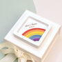 Personalised Miniature Rainbow Wall Art Valentines Gift, thumbnail 4 of 5