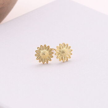 18th Birthday Sterling Silver Daisy Earrings, 7 of 8