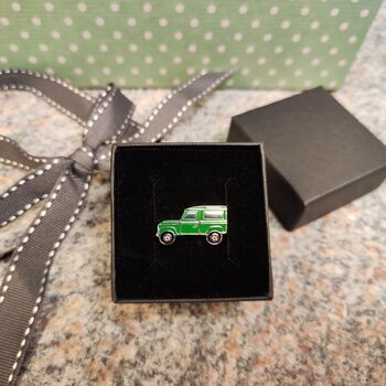 Land Vehicle Lapel Pin Badge With Gift Box, 3 of 5