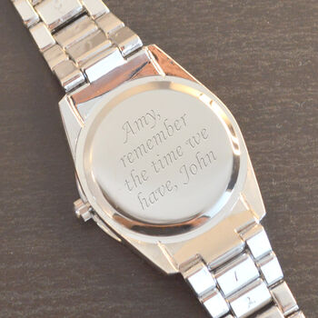 Personalised Wrist Watch With Diamante Crystals, 3 of 4