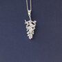 Wisteria Lilac Flower Necklace, thumbnail 1 of 4