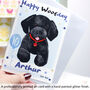 'Happy Woofday' Dog Blue Birthday Card, thumbnail 2 of 6