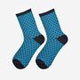 Women's Glitter Socks Teal Black Small Polka Dots, thumbnail 1 of 5