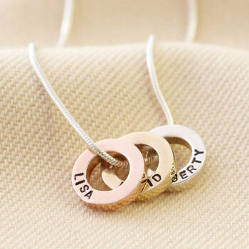 Personalised Sterling Silver 'Family' Bead Necklace, 6 of 11