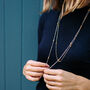 Mustard Long Chain Necklace, thumbnail 6 of 7