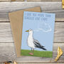 Greedy Seagull Love Card, thumbnail 1 of 2