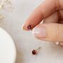 9ct Gold Garnet Stud Earrings: January Birthstone – 4mm, thumbnail 1 of 5