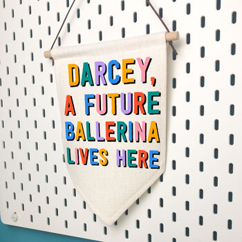 Personalised Children's Future Job Hanging Banner Sign, 3 of 11