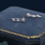 Starburst Ear Crawler Earrings In Sterling Silver, thumbnail 1 of 12