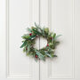 35cm Christmas Wreath With Red Bow, thumbnail 2 of 4