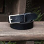 Handmade Leather Belt And Matching Keyring Mens Gift Made In The UK, thumbnail 4 of 11