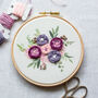 Lilac Bouquet Embroidery Hoop Kit, thumbnail 5 of 8