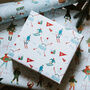 Personalised Christmas Alpine Ski Wrapping Paper, thumbnail 2 of 3