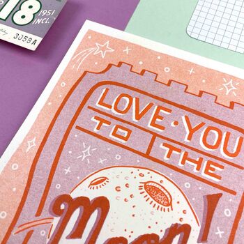 A5 Love You To The Moon And Back Print, 5 of 7