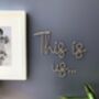 This Is Us Wire Wall Art, thumbnail 2 of 2
