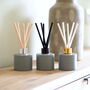 Personalised Matt Grey Diffuser Bottle And Reed Set, thumbnail 1 of 8