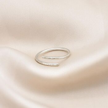 Adjustable Hammered Silver Ring, 2 of 2