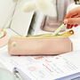 Blush Pink Leather Pencil Case, thumbnail 7 of 10