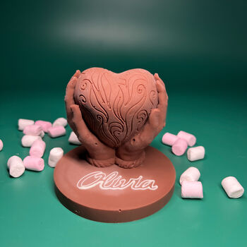 Personalized Heart Of Love Chocolate, 2 of 6