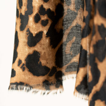 Leopard Print Scarf In A Gift Box, 4 of 7